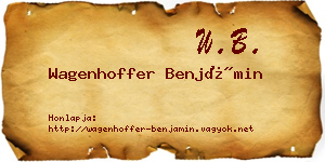 Wagenhoffer Benjámin névjegykártya